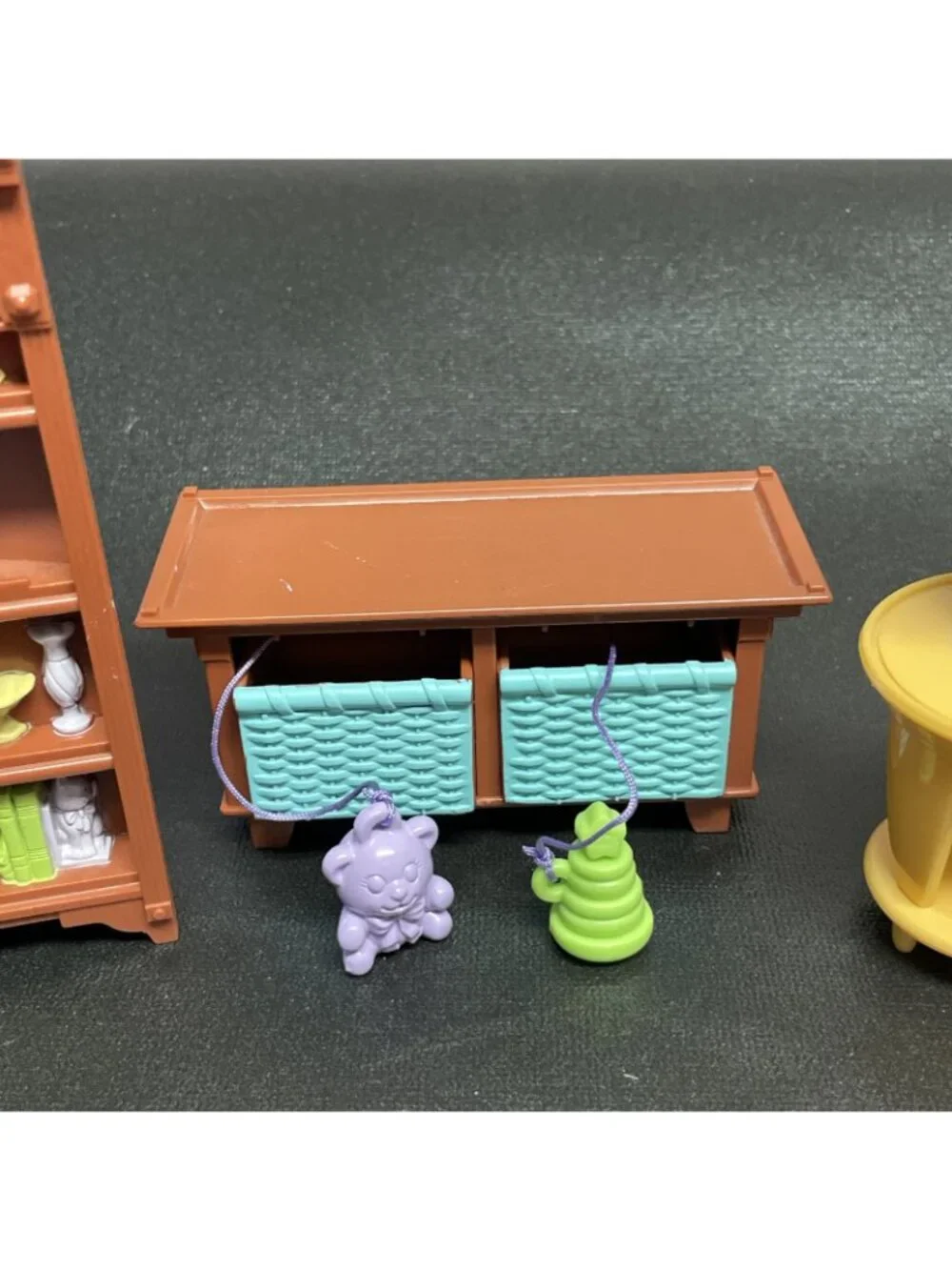 Fisher Price Loving Family Table Lamp CD Player Corner Bookcase Toy Box